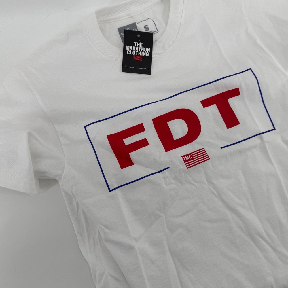 NWT The Marathon Clothing TMC FDT Red/ White T Shirt Small‎